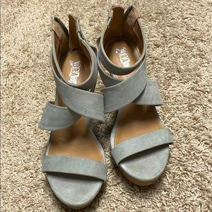 Brand new grey wedges
